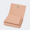 Portefeuille en cuir à trois volets, rose Portefeuille en cuir à trois volets, rose