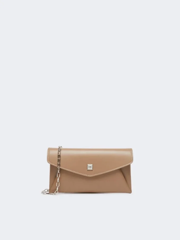 Portefeuille enveloppe en cuir, couleur boue Portefeuille enveloppe en cuir, couleur boue