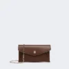Portefeuille enveloppe en cuir, couleur cacao Portefeuille enveloppe en cuir, couleur cacao