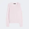 Pull à col rond en cachemire, rose