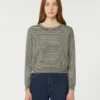Pull à col rond en coton, bleu marine Pull à col rond en coton, bleu marine
