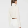 Pull court en coton cordonnet, blanc Pull court en coton cordonnet, blanc