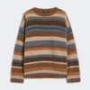 Pull en alpaga et laine, beige Pull en alpaga et laine, beige