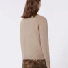 Pull en cachemire avec incrustations, couleur tourterelle Pull en cachemire avec incrustations, couleur tourterelle