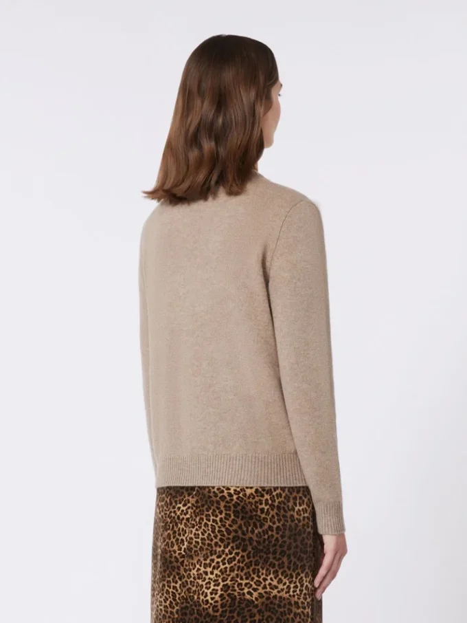 Pull en cachemire avec incrustations, couleur tourterelle Pull en cachemire avec incrustations, couleur tourterelle