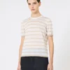 Pull en cachemire et soie, beige Pull en cachemire et soie, beige