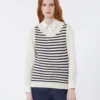 Pull en coton côtelé, bleu marine Pull en coton côtelé, bleu marine
