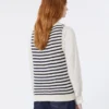 Pull en coton côtelé, bleu marine Pull en coton côtelé, bleu marine