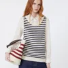 Pull en coton côtelé, bleu marine Pull en coton côtelé, bleu marine