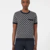 Pull en jacquard de laine, bleu outremer Pull en jacquard de laine, bleu outremer