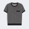 Pull en jacquard de laine, bleu outremer Pull en jacquard de laine, bleu outremer