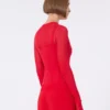 Pull en viscose à effet trompe-l’œil, rouge Pull en viscose à effet trompe-l’œil, rouge
