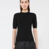 Pull en viscose stretch, noir Pull en viscose stretch, noir