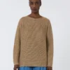 Pull léger en lin, couleur désert Pull léger en lin, couleur désert