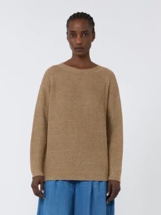 Pull léger en lin, couleur désert