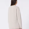 Pull oversize en alpaga et coton, couleur sable Pull oversize en alpaga et coton, couleur sable