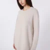Pull oversize en alpaga et coton, couleur sable Pull oversize en alpaga et coton, couleur sable