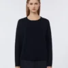 Pull oversize en laine, bleu outremer