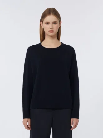 Pull oversize en laine, bleu outremer