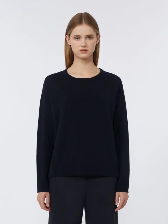 Pull oversize en laine, bleu outremer