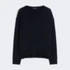 Pull oversize en laine, bleu outremer