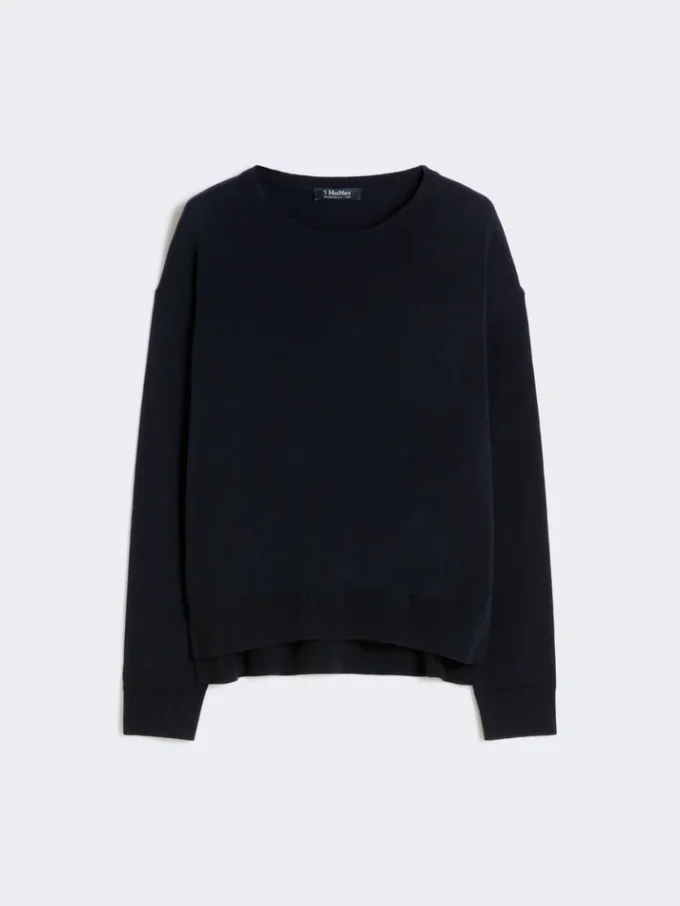 Pull oversize en laine, bleu outremer