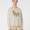 Pull oversize en laine et cachemire, albino Pull oversize en laine et cachemire, albino