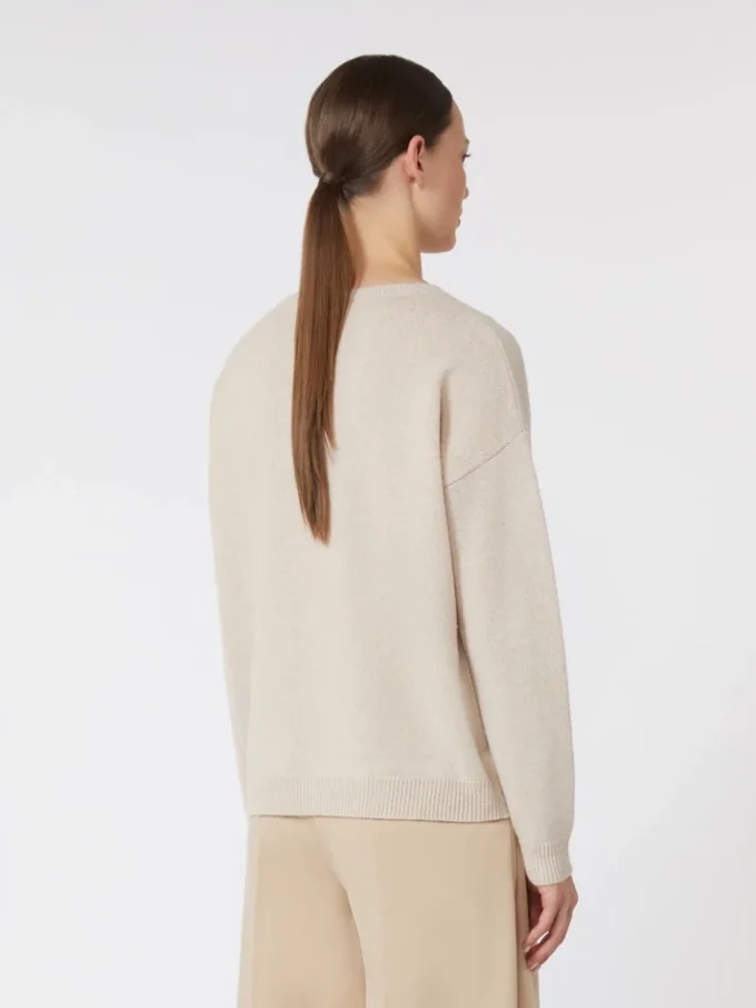 Pull oversize en laine et cachemire, albino Pull oversize en laine et cachemire, albino