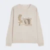 Pull oversize en laine et cachemire, albino Pull oversize en laine et cachemire, albino