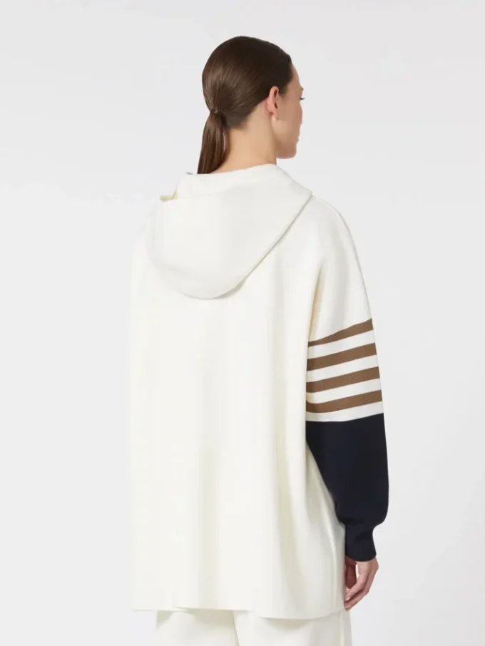 Pull oversize en maille de laine, ivoire Pull oversize en maille de laine, ivoire