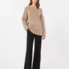 Pantalon palazzo en laine, noir Pantalon palazzo en laine, noir