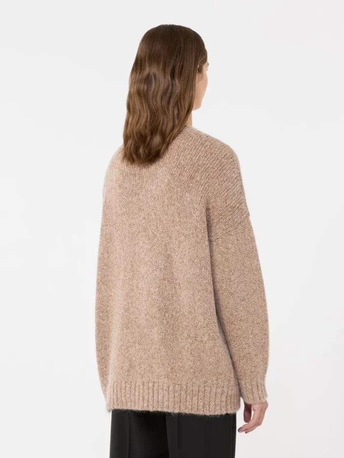 Pull oversize en mohair et lurex, cuivre Pull oversize en mohair et lurex, cuivre