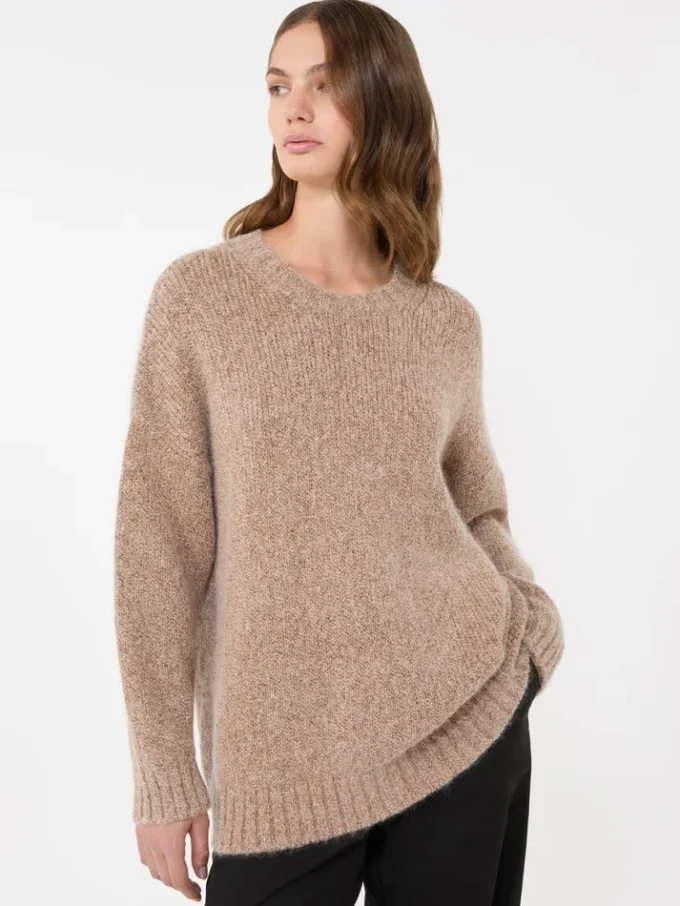 Pull oversize en mohair et lurex, cuivre Pull oversize en mohair et lurex, cuivre