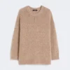 Pull oversize en mohair et lurex, cuivre Pull oversize en mohair et lurex, cuivre