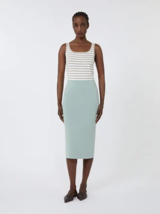 Pull sans manches en crêpe de viscose, rose