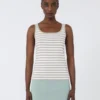Pull sans manches en crêpe de viscose, rose Pull sans manches en crêpe de viscose, rose
