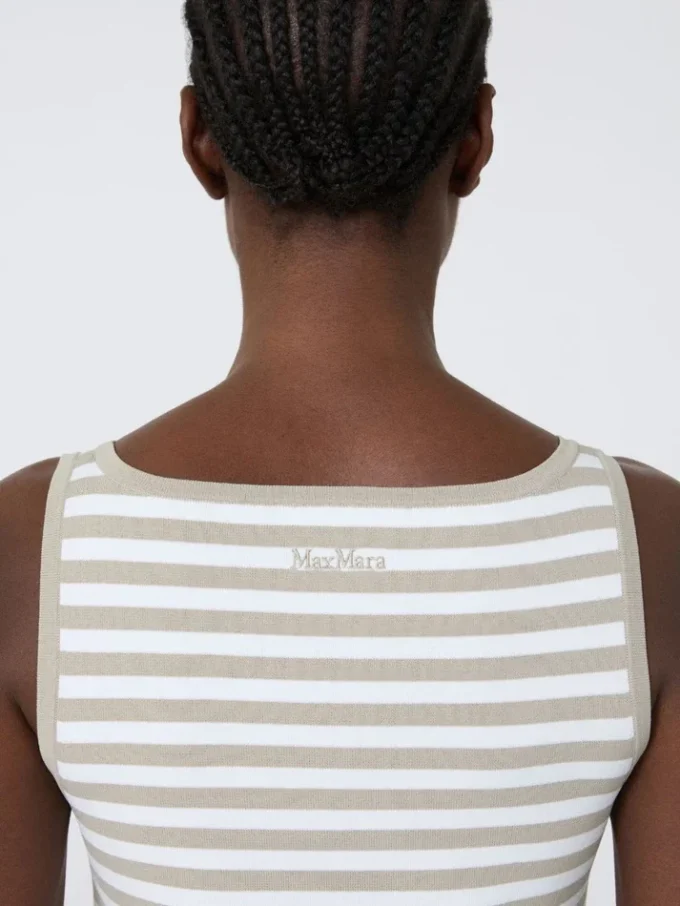 Pull sans manches en crêpe de viscose, rose Pull sans manches en crêpe de viscose, rose
