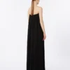 Robe bustier en cady, noire Robe bustier en cady, noire