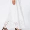 Robe bustier en toile de lin, blanche Robe bustier en toile de lin, blanche