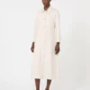Robe chemise en denim bull coton, couleur sable Robe chemise en denim bull coton, couleur sable