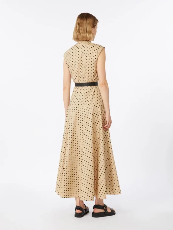 Robe chemise en popeline imprimée, style colonial Robe chemise en popeline imprimée, style colonial