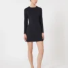 Robe courte en jersey scuba, bleu outremer Robe courte en jersey scuba, bleu outremer