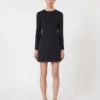 Robe courte en jersey scuba, bleu outremer Robe courte en jersey scuba, bleu outremer