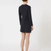 Robe courte en jersey scuba, bleu outremer Robe courte en jersey scuba, bleu outremer