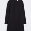 Robe courte en jersey scuba, bleu outremer Robe courte en jersey scuba, bleu outremer