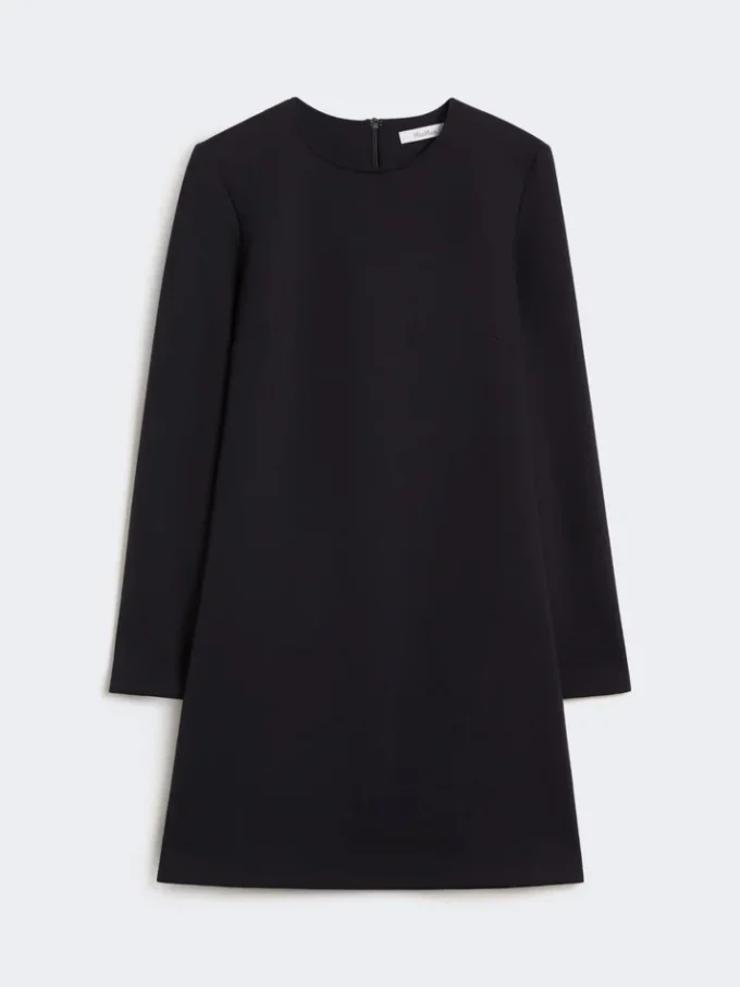 Robe courte en jersey scuba, bleu outremer Robe courte en jersey scuba, bleu outremer