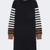 Robe courte en laine, bleu outremer Robe courte en laine, bleu outremer