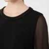 Robe de cocktail en cady, noire Robe de cocktail en cady, noire