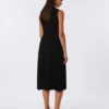 Robe en crêpe de viscose, noir Robe en crêpe de viscose, noir