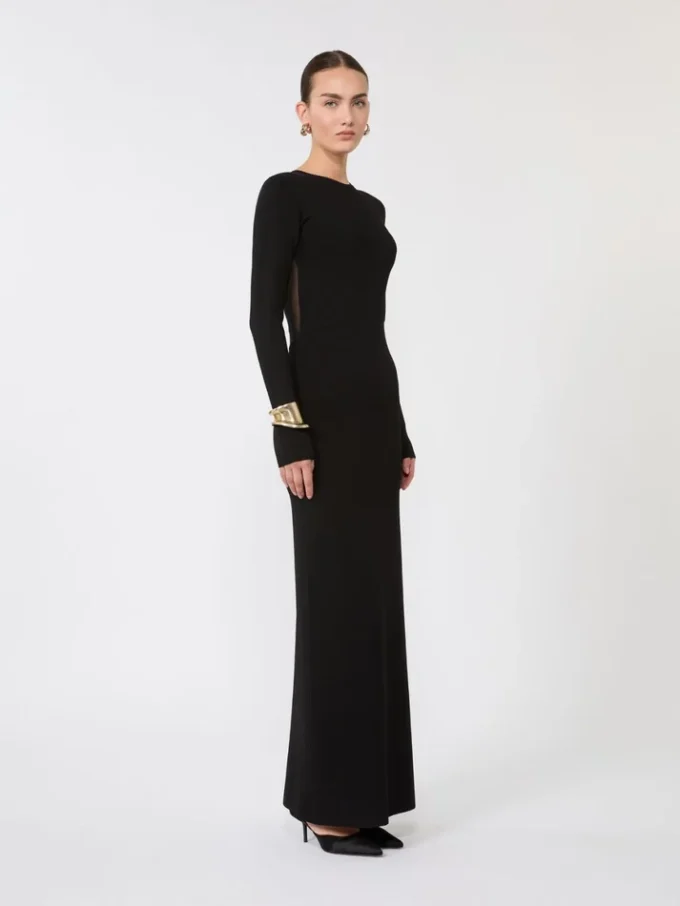 Robe en fil de viscose, noir Robe en fil de viscose, noir